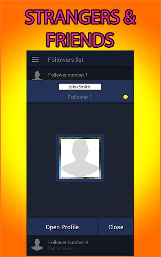 Social Profile Analyzer: Who viewed my profile screenshot