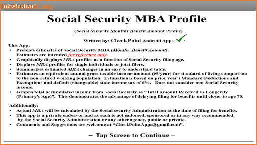 Social Security. screenshot
