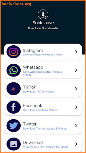 Socialsave - Video Downloader For All Social Media screenshot