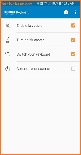 Socket Mobile Keyboard screenshot