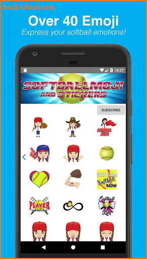 SoftballMoji and Stickers screenshot