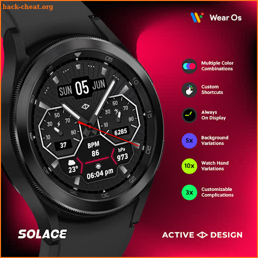 Solace: Analog Watch Face screenshot