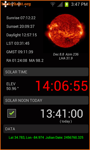 Solar Noon screenshot