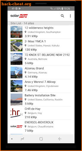 SolarEdge Monitoring screenshot