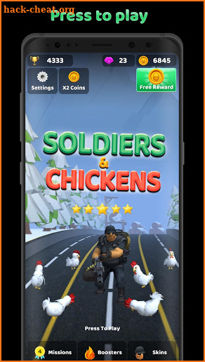 Soldiers & Chickens screenshot