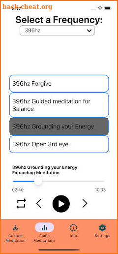 Solfeggio Healing Frequencies screenshot