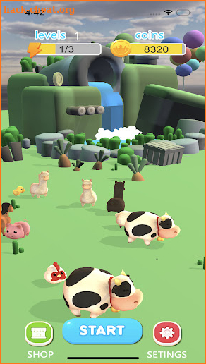 Solitaire 3D Cute Animals screenshot