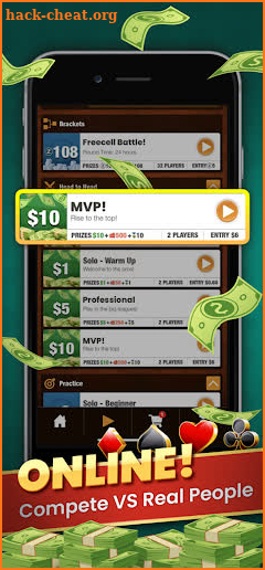 Solitaire-Cash Win Cash Hints screenshot