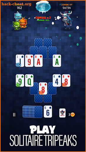 Solitaire Cats vs Zombies screenshot