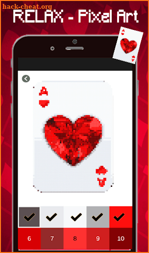 Solitaire Color By Number-Pixel Art: Coloring Book screenshot