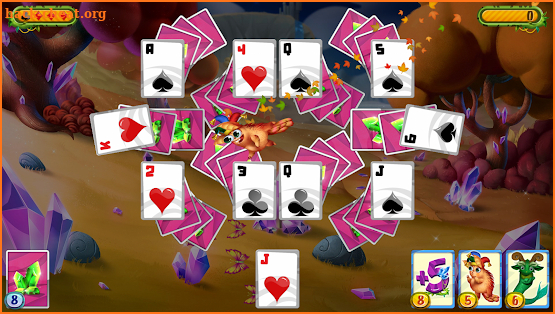 Solitaire Creatures: TriPeaks Solitaire Card Game screenshot