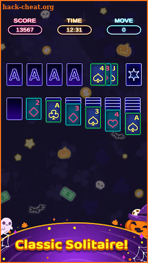 Solitaire Master - Neon Card! screenshot