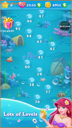 Solitaire Match Mermaid screenshot