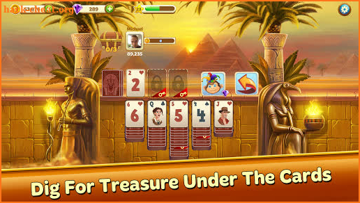 Solitaire Treasure Hunt screenshot