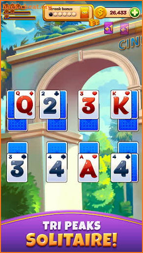 Solitaire Tri Peaks - Lucky Star Patience Game screenshot