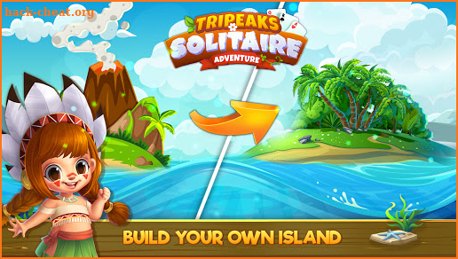 Solitaire Tripeaks Adventure - Paradise Island screenshot