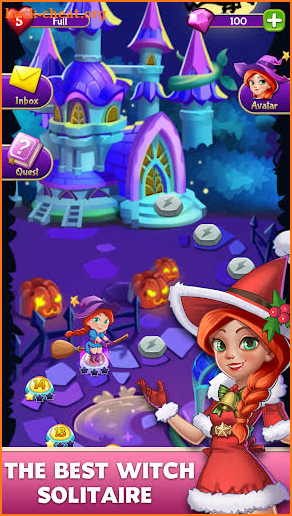 Solitaire Witch - Free Solitaire Card Games screenshot