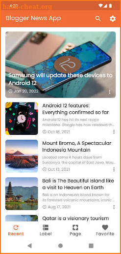 Solodroid: BloggerNewsApp Demo screenshot