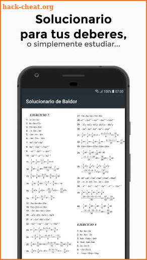 Solucionario de Álgebra de Baldor 😎 🔥 📚 screenshot