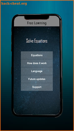 Solve Equations screenshot