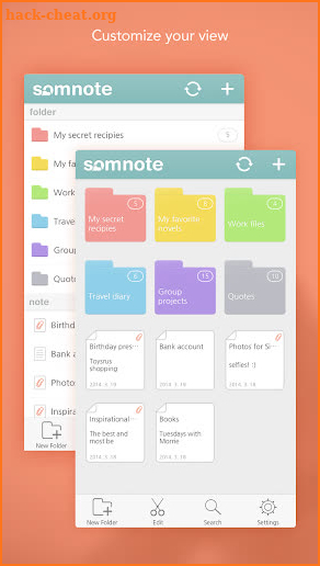 SomNote - Beautiful note app screenshot