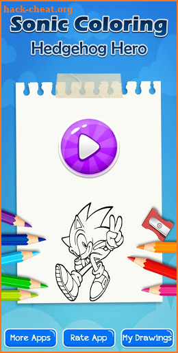 son ick coloring shadow hedgehogs game screenshot
