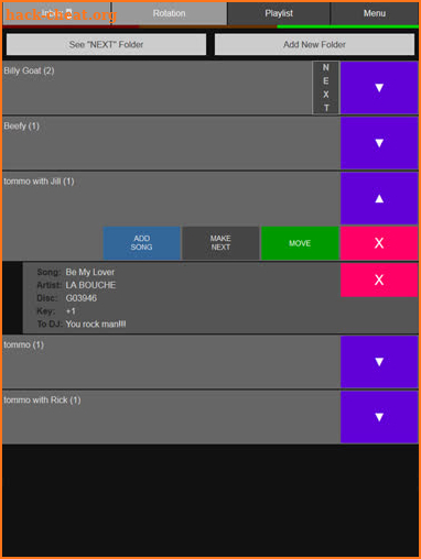 SongbookDB Host App for the DJ screenshot