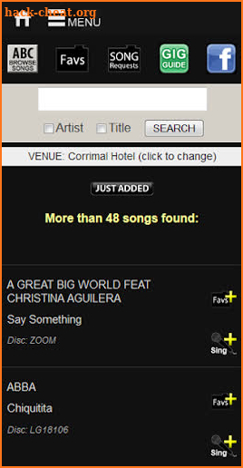 SongbookDB Song Search Karaoke screenshot