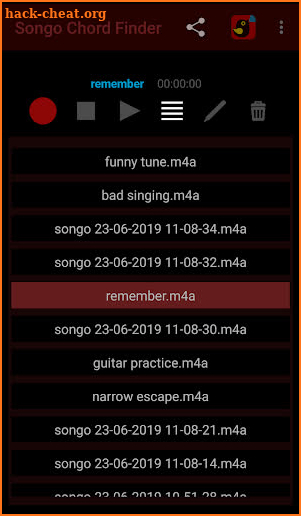 Songo Chord Finder screenshot