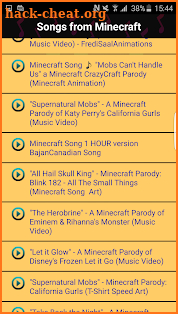 Songs from Minecraft screenshot