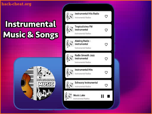Songs instrumental music app screenshot