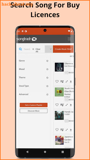 Songtradr - Music Distribution screenshot