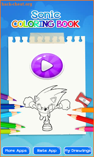soni coloring blue hedgehog's screenshot