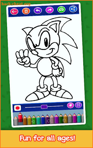 Soni Coloring Hedgehog HD Boom screenshot