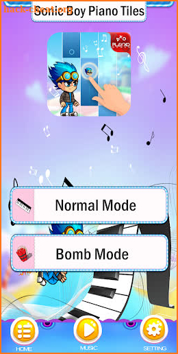 Sonic Boy Piano Tiles screenshot