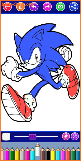Sonic Coloring Hedgehog Hero screenshot