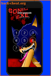 Sonic.exe Lockscreen screenshot