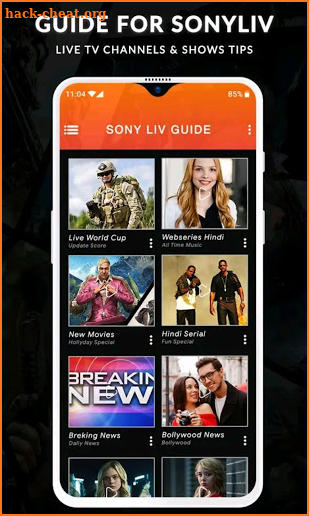 SonyLiv - Live TV Shows & Movies Guide screenshot