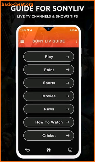 SonyLiv - Live TV Shows, Cricket & Movies Guide screenshot