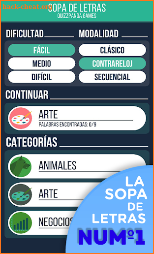 Sopa de Letras en Español screenshot
