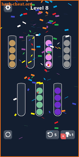 Sort Color Balls - puzzle game screenshot
