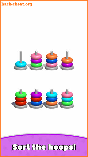 Sort Hoop Stack Color 3D screenshot