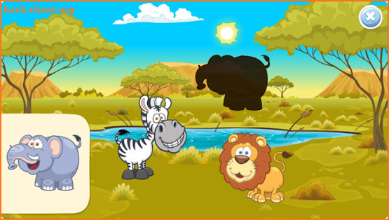Sorter: find animal shadows - kid & toddler puzzle screenshot
