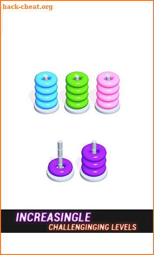 Sorting Color Rings! Stack Tower Puzzle screenshot