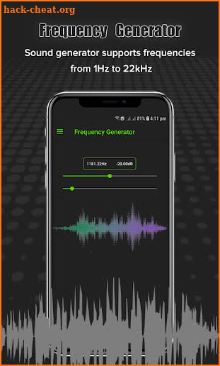Sound Frequency Meter, Frequency Generator screenshot