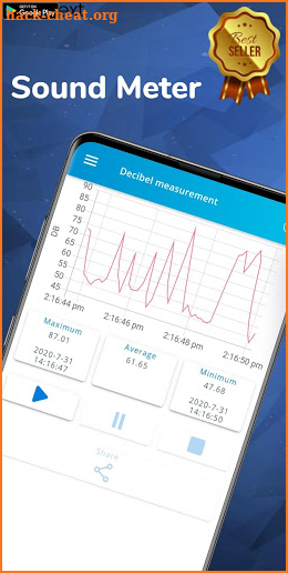 Sound meter - Noise detector & Decibel meter app screenshot