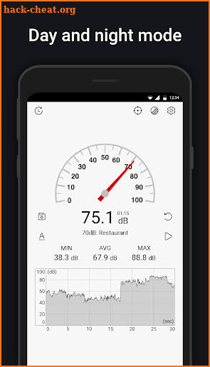 Sound Meter : SPL meter, dB meter, noise meter screenshot