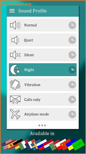 Sound Profile (Volume control + Scheduler) screenshot