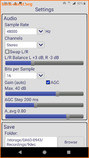 Sound Recorder PCM screenshot