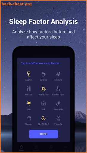 Sound Sleeper - Sleep Cycle Tracker, Snores, Music screenshot